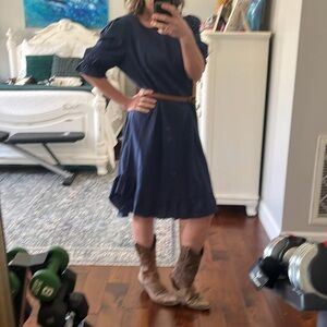 NWOT- Navy Womens Dress with slight high/low hem-sz XL